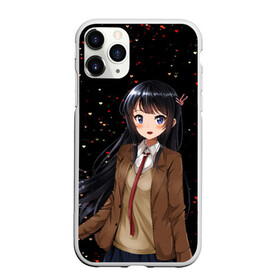 Чехол для iPhone 11 Pro матовый с принтом Май Сакураджима в Новосибирске, Силикон |  | anime | mai sakurajima | seishun buta yarou wa bunny girl senpai no yume wo minai | аниме | вайфу | май сакураджима | этот глупый свин не понимает мечту девочки зайки