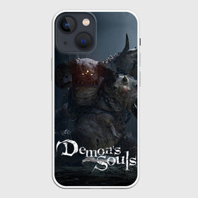 Чехол для iPhone 13 mini с принтом Demons Souls в Новосибирске,  |  | armor | dark souls | demons souls | dragon | fire | games | knight | namco bandai | nextgen | playstation 5 | praise the sun | ps5 | броня | восславь солнце | дарк соулс | демон соулс | дракон | игры | некстген | огонь | плейстейшен 5 | пс5 | рыцарь | тем