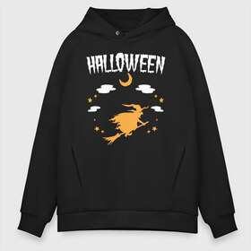 Мужское худи Oversize хлопок с принтом Halloween в Новосибирске, френч-терри — 70% хлопок, 30% полиэстер. Мягкий теплый начес внутри —100% хлопок | боковые карманы, эластичные манжеты и нижняя кромка, капюшон на магнитной кнопке | 31 октября | halloween | halowen | ведьма | день всех святых | джек | костюм | кровь | лого | монстр | надпись | праздник | приведение | призрак | светильник | символ | страшная | тыква | ужасы | хеллоуин | хеллуин