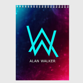 Скетчбук с принтом ALAN WALKER АЛАН УОКЕР в Новосибирске, 100% бумага
 | 48 листов, плотность листов — 100 г/м2, плотность картонной обложки — 250 г/м2. Листы скреплены сверху удобной пружинной спиралью | alan | faded | house | logo | music | walker | алан | вокер | волкер | диджей | лого | логотип | логотипы | музыка | музыкант | символ | символы | танцеальная | уокер | хаус | электронная