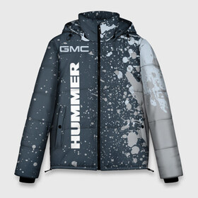 Мужская зимняя куртка 3D с принтом HUMMER Хаммер в Новосибирске, верх — 100% полиэстер; подкладка — 100% полиэстер; утеплитель — 100% полиэстер | длина ниже бедра, свободный силуэт Оверсайз. Есть воротник-стойка, отстегивающийся капюшон и ветрозащитная планка. 

Боковые карманы с листочкой на кнопках и внутренний карман на молнии. | Тематика изображения на принте: auto | gmc | humer | hummer | logo | moto | symbol | авто | автомобиль | гонки | знак | лого | логотип | логотипы | марка | машина | мото | символ | символы | хамер | хаммер