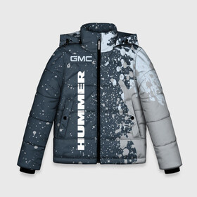 Зимняя куртка для мальчиков 3D с принтом HUMMER Хаммер в Новосибирске, ткань верха — 100% полиэстер; подклад — 100% полиэстер, утеплитель — 100% полиэстер | длина ниже бедра, удлиненная спинка, воротник стойка и отстегивающийся капюшон. Есть боковые карманы с листочкой на кнопках, утяжки по низу изделия и внутренний карман на молнии. 

Предусмотрены светоотражающий принт на спинке, радужный светоотражающий элемент на пуллере молнии и на резинке для утяжки | auto | gmc | humer | hummer | logo | moto | symbol | авто | автомобиль | гонки | знак | лого | логотип | логотипы | марка | машина | мото | символ | символы | хамер | хаммер