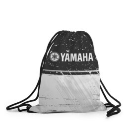 Рюкзак-мешок 3D с принтом YAMAHA MOTOR / Ямаха в Новосибирске, 100% полиэстер | плотность ткани — 200 г/м2, размер — 35 х 45 см; лямки — толстые шнурки, застежка на шнуровке, без карманов и подкладки | auto | logo | moto | motor | symbol | yamaha | авто | автомобиль | гонки | знак | лого | логотип | логотипы | марка | машина | мото | мотоцикл | мотоциклы | символ | символы | ямаха
