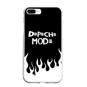 Чехол для iPhone 7Plus/8 Plus матовый с принтом Depeche Mode в Новосибирске, Силикон | Область печати: задняя сторона чехла, без боковых панелей | depeche mode | альтернативный | вестник моды | депеш мод | дэйв гаан | индастриал | мартин гор | музыка | новая волна | рок | синти поп | электроник | энди флетчер