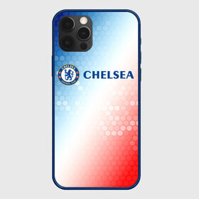 Чехол для iPhone 12 Pro с принтом CHELSEA F.C. / ЧЕЛСИ в Новосибирске, силикон | область печати: задняя сторона чехла, без боковых панелей | chelsea | club | footbal | logo | знак | клуб | логотип | логотипы | символ | символы | форма | футбол | футбольная | футбольный | челси