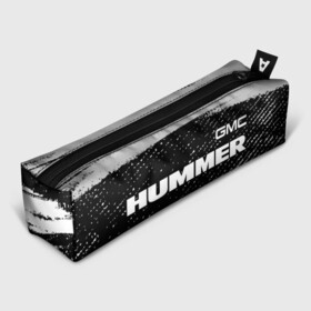 Пенал 3D с принтом HUMMER Хаммер в Новосибирске, 100% полиэстер | плотная ткань, застежка на молнии | Тематика изображения на принте: auto | gmc | humer | hummer | logo | moto | symbol | авто | автомобиль | гонки | знак | лого | логотип | логотипы | марка | машина | мото | символ | символы | хамер | хаммер