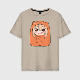 Женская футболка хлопок Oversize с принтом Himouto! Umaru-chan в Новосибирске, 100% хлопок | свободный крой, круглый ворот, спущенный рукав, длина до линии бедер
 | anime himouto | anime umaru | himoto | himouto | himouto umaru | himouto umaru chan | umaru | umaru chan | аниме | аниме умару | аниме химото | двуличная сестренка умару | умару | химото | химото умару тян