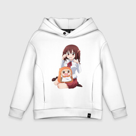 Детское худи Oversize хлопок с принтом Himouto! Umaru-chan  в Новосибирске, френч-терри — 70% хлопок, 30% полиэстер. Мягкий теплый начес внутри —100% хлопок | боковые карманы, эластичные манжеты и нижняя кромка, капюшон на магнитной кнопке | Тематика изображения на принте: anime himouto | anime umaru | himoto | himouto | himouto umaru | himouto umaru chan | umaru | umaru chan | аниме | аниме умару | аниме химото | двуличная сестренка умару | умару | химото | химото умару тян