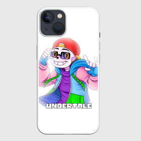 Чехол для iPhone 13 с принтом UNDERTALE в Новосибирске,  |  | sans | undertale | андертале | андертейл | игра | подземная история | подземная сказка | санс | ундертале