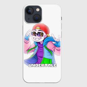 Чехол для iPhone 13 mini с принтом UNDERTALE в Новосибирске,  |  | sans | undertale | андертале | андертейл | игра | подземная история | подземная сказка | санс | ундертале