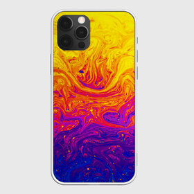 Чехол для iPhone 12 Pro Max с принтом КРАСКА в Новосибирске, Силикон |  | акварель | брызги | брызги красок | кляксы | краска | мазки | масляная краска | неон | неоновая | подтеки | пятна | разводы | разноцветный