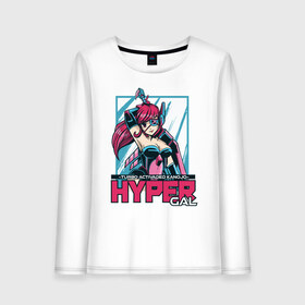 Женский лонгслив хлопок с принтом Hyper Anime Girl в Новосибирске, 100% хлопок |  | cute | fashion | in love | japan | japanese | kanji | kanojo | manga | style | turbo | waifu | вайфу | гипер | девочка | девушка | иероглифы | кавай | кавайи | кавайная | кандзи | катакана | любовь | манга | милая | стиль | тренд | тренды | хир