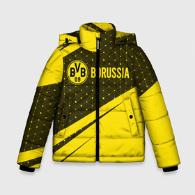 Зимняя куртка для мальчиков 3D с принтом BORUSSIA Боруссия в Новосибирске, ткань верха — 100% полиэстер; подклад — 100% полиэстер, утеплитель — 100% полиэстер | длина ниже бедра, удлиненная спинка, воротник стойка и отстегивающийся капюшон. Есть боковые карманы с листочкой на кнопках, утяжки по низу изделия и внутренний карман на молнии. 

Предусмотрены светоотражающий принт на спинке, радужный светоотражающий элемент на пуллере молнии и на резинке для утяжки | borussia | club | dortmund | footbal | logo | боруссия | дортмунд | знак | клуб | логотип | логотипы | символ | символы | форма | футбол | футбольная | футбольный
