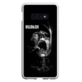 Чехол для Samsung S10E с принтом Halloween в Новосибирске, Силикон | Область печати: задняя сторона чехла, без боковых панелей | 31 октября | halloween | halowen | ведьма | день всех святых | джек | костюм | кровь | лого | монстр | надпись | праздник | приведение | призрак | светильник | символ | страшная | тыква | ужасы | хеллоуин | хеллуин