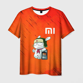 Мужская футболка 3D с принтом Xiaomi в Новосибирске, 100% полиэфир | прямой крой, круглый вырез горловины, длина до линии бедер | Тематика изображения на принте: 