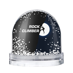 Снежный шар с принтом Скалолаз в Новосибирске, Пластик | Изображение внутри шара печатается на глянцевой фотобумаге с двух сторон | rock climber | альпинизм | силуэт альпиниста | силуэт скалолаза | скалолаз | экстрим