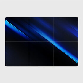 Магнитный плакат 3Х2 с принтом Синий градиент в Новосибирске, Полимерный материал с магнитным слоем | 6 деталей размером 9*9 см | Тематика изображения на принте: градиент | полосы | синие полосы | синий | синий градиент