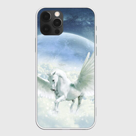 Чехол для iPhone 12 Pro Max с принтом Пегас в Новосибирске, Силикон |  | Тематика изображения на принте: белая лошдь | белый конь | конь | лошадь | пегас