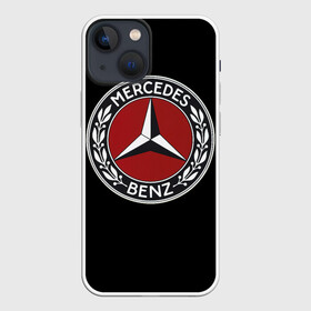 Чехол для iPhone 13 mini с принтом Значок Mercedes в Новосибирске,  |  | mercedes | значки | лого | машины | мерседес