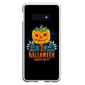 Чехол для Samsung S10E с принтом Halloween в Новосибирске, Силикон | Область печати: задняя сторона чехла, без боковых панелей | 31 октября | halloween | halowen | ведьма | день всех святых | джек | костюм | кровь | лого | монстр | надпись | праздник | приведение | призрак | светильник | символ | страшная | тыква | ужасы | хеллоуин | хеллуин