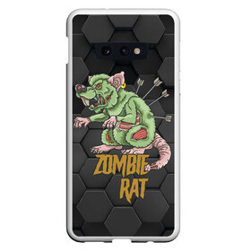 Чехол для Samsung S10E с принтом Zombie Rat в Новосибирске, Силикон | Область печати: задняя сторона чехла, без боковых панелей | blood | diablo | haloween | horror | дьявол | зомби | кости | кровь | мозги | мясо | страшилка | ужасы | хеллоуин | хелоуин