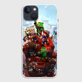 Чехол для iPhone 13 с принтом Minecraft Dungeons в Новосибирске,  |  | logo minecraft | minecraft | minecraft dungeons | minecraft live | minekraft | игра | игра майнкрафт | инди | логотип майнкрафт | майнкрафт | майнкрафт в жизни | майнкрафт лайв | надпись | персонажи майнкрафт | подземелье