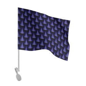 Флаг для автомобиля с принтом Scales в Новосибирске, 100% полиэстер | Размер: 30*21 см | abstraction | illusion | pattern | purple | scales | shapes | shimmer | texture | waves | абстракция | волны | иллюзия | паттерн | переливаеться | текстура | фиолетовый | формы | чешуя