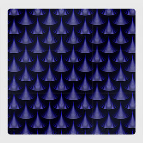Магнитный плакат 3Х3 с принтом Scales в Новосибирске, Полимерный материал с магнитным слоем | 9 деталей размером 9*9 см | abstraction | illusion | pattern | purple | scales | shapes | shimmer | texture | waves | абстракция | волны | иллюзия | паттерн | переливаеться | текстура | фиолетовый | формы | чешуя