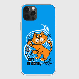Чехол для iPhone 12 Pro Max с принтом Get in done - Рыжий кот в Новосибирске, Силикон |  | Тематика изображения на принте: кот | котик | коты | кошка | рыжий кот