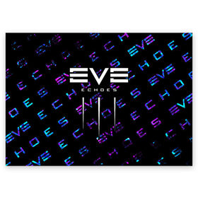 Поздравительная открытка с принтом EVE ECHOES / ИВ ЭХО в Новосибирске, 100% бумага | плотность бумаги 280 г/м2, матовая, на обратной стороне линовка и место для марки
 | Тематика изображения на принте: echo | echoes | eve | game | games | logo | online | space | ев онлайн | ев эхо | еве | ив онлайн | ив эхо | игра | игры | космос | лого | логотип | логотипы | онлайн | символ | символы | эхо | эхос