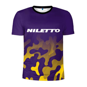 Мужская футболка 3D спортивная с принтом НИЛЕТТО / Niletto в Новосибирске, 100% полиэстер с улучшенными характеристиками | приталенный силуэт, круглая горловина, широкие плечи, сужается к линии бедра | hip | hop | logo | music | nileto | niletto | rap | знак | лого | логотип | логотипы | любимка | музыка | музыкант | нилето | нилетто | рэп | символ | символы | хип | хоп