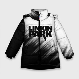 Зимняя куртка для девочек 3D с принтом Linkin Park в Новосибирске, ткань верха — 100% полиэстер; подклад — 100% полиэстер, утеплитель — 100% полиэстер. | длина ниже бедра, удлиненная спинка, воротник стойка и отстегивающийся капюшон. Есть боковые карманы с листочкой на кнопках, утяжки по низу изделия и внутренний карман на молнии. 

Предусмотрены светоотражающий принт на спинке, радужный светоотражающий элемент на пуллере молнии и на резинке для утяжки. | linkin park | music | rok | брэд делсон | гитара | джо хан | кайл кристнер | линкин парк | майк шинода | марк уэйкфилд | музыка | роб бурдон | рок | феникс фаррелл | честер беннингтон