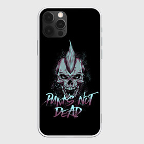 Чехол для iPhone 12 Pro Max с принтом PUNKS NOT DEAD в Новосибирске, Силикон |  | Тематика изображения на принте: anarchy | dead | musick | punk | rock | skull | анархия | музыка | панк | рок | череп