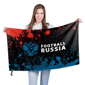 Флаг 3D с принтом FOOTBALL RUSSIA / Футбол в Новосибирске, 100% полиэстер | плотность ткани — 95 г/м2, размер — 67 х 109 см. Принт наносится с одной стороны | football | russia | sport | арсенал | ахмат | герб | динамо | зенит | краснодар | локомотив | россии | российский | россия | ростов | ротор | рубин | русский | сборная | символ | союз | спартак | спорт | форма