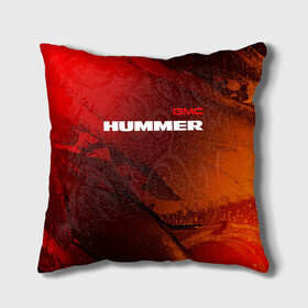Подушка 3D с принтом HUMMER / Хаммер в Новосибирске, наволочка – 100% полиэстер, наполнитель – холлофайбер (легкий наполнитель, не вызывает аллергию). | состоит из подушки и наволочки. Наволочка на молнии, легко снимается для стирки | auto | gmc | humer | hummer | logo | moto | symbol | авто | автомобиль | гонки | знак | лого | логотип | логотипы | марка | машина | мото | символ | символы | хамер | хаммер