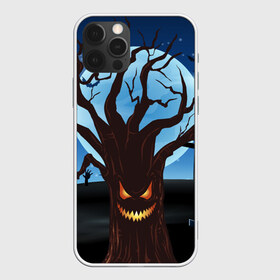 Чехол для iPhone 12 Pro Max с принтом Жуткое дерево на кладбище в Новосибирске, Силикон |  | 2020 | evil | halloween | tree | ветви | дерево | дуб | зло | кладбище | луна | монстр | ночь | полночь | страшный | ужасающий | хэллоуин | хэлоуин