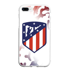 Чехол для iPhone 7Plus/8 Plus матовый с принтом ATLETICO MADRID / Атлетико в Новосибирске, Силикон | Область печати: задняя сторона чехла, без боковых панелей | atletico | club | footbal | logo | madrid | атлетико | знак | клуб | логотип | логотипы | мадрид | символ | символы | форма | футбол | футбольная | футбольный