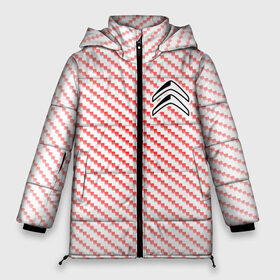 Женская зимняя куртка 3D с принтом CITROEN Ситроен в Новосибирске, верх — 100% полиэстер; подкладка — 100% полиэстер; утеплитель — 100% полиэстер | длина ниже бедра, силуэт Оверсайз. Есть воротник-стойка, отстегивающийся капюшон и ветрозащитная планка. 

Боковые карманы с листочкой на кнопках и внутренний карман на молнии | 