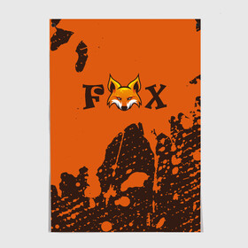 Постер с принтом FOX в Новосибирске, 100% бумага
 | бумага, плотность 150 мг. Матовая, но за счет высокого коэффициента гладкости имеет небольшой блеск и дает на свету блики, но в отличии от глянцевой бумаги не покрыта лаком | animals | fox | foxes | foxy | ginger | животные | лис | лиса | лисенок | лисий | лисица | лисицы | лисичка | лисички | лисы | лисята | оранжевый