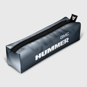 Пенал 3D с принтом HUMMER Хаммер в Новосибирске, 100% полиэстер | плотная ткань, застежка на молнии | Тематика изображения на принте: auto | gmc | humer | hummer | logo | moto | symbol | авто | автомобиль | гонки | знак | лого | логотип | логотипы | марка | машина | мото | символ | символы | хамер | хаммер