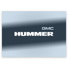 Поздравительная открытка с принтом HUMMER / Хаммер в Новосибирске, 100% бумага | плотность бумаги 280 г/м2, матовая, на обратной стороне линовка и место для марки
 | auto | gmc | humer | hummer | logo | moto | symbol | авто | автомобиль | гонки | знак | лого | логотип | логотипы | марка | машина | мото | символ | символы | хамер | хаммер
