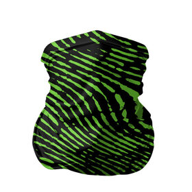 Бандана-труба 3D с принтом Зебра в Новосибирске, 100% полиэстер, ткань с особыми свойствами — Activecool | плотность 150‒180 г/м2; хорошо тянется, но сохраняет форму | green | green lines | green neon | green neon lines | green zebra | lines | zebra | в полоску | зебра | зеленая зебра | зелёные полосы | зелёный | зелёный неон | полоски | полосы