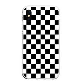 Чехол для iPhone XS Max матовый с принтом Шахматка в Новосибирске, Силикон | Область печати: задняя сторона чехла, без боковых панелей | абстракция | в клетку | игра | клетка | клеточка | тренд | черно белая | черно белая клетка | шахматка | шахматная клетка | шахматы