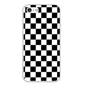 Чехол для iPhone 5/5S матовый с принтом Шахматка в Новосибирске, Силикон | Область печати: задняя сторона чехла, без боковых панелей | абстракция | в клетку | игра | клетка | клеточка | тренд | черно белая | черно белая клетка | шахматка | шахматная клетка | шахматы