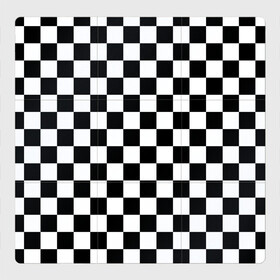 Магнитный плакат 3Х3 с принтом Шахматка в Новосибирске, Полимерный материал с магнитным слоем | 9 деталей размером 9*9 см | абстракция | в клетку | игра | клетка | клеточка | тренд | черно белая | черно белая клетка | шахматка | шахматная клетка | шахматы