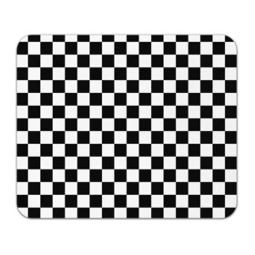 Коврик для мышки прямоугольный с принтом Шахматка в Новосибирске, натуральный каучук | размер 230 х 185 мм; запечатка лицевой стороны | абстракция | в клетку | игра | клетка | клеточка | тренд | черно белая | черно белая клетка | шахматка | шахматная клетка | шахматы