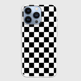 Чехол для iPhone 13 Pro с принтом Шахматка в Новосибирске,  |  | Тематика изображения на принте: абстракция | в клетку | игра | клетка | клеточка | тренд | черно белая | черно белая клетка | шахматка | шахматная клетка | шахматы