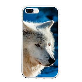 Чехол для iPhone 7Plus/8 Plus матовый с принтом Северный волк в Новосибирске, Силикон | Область печати: задняя сторона чехла, без боковых панелей | wolf | wolfs | волк | волки | волчара | животные | звери | лес | природа