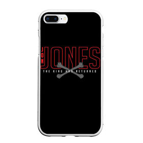 Чехол для iPhone 7Plus/8 Plus матовый с принтом Jon Bones Jones в Новосибирске, Силикон | Область печати: задняя сторона чехла, без боковых панелей | bones | jon | jones | mma | ufc | боец | джон | джонс | единоборства | кости | кость | мма | смешанные | юфс