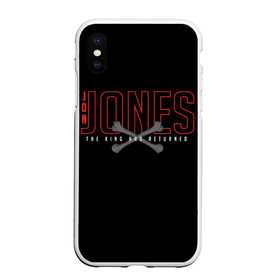 Чехол для iPhone XS Max матовый с принтом Jon Bones Jones в Новосибирске, Силикон | Область печати: задняя сторона чехла, без боковых панелей | bones | jon | jones | mma | ufc | боец | джон | джонс | единоборства | кости | кость | мма | смешанные | юфс